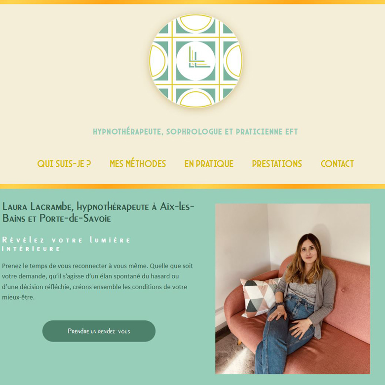 site web de Laura Lacrambe